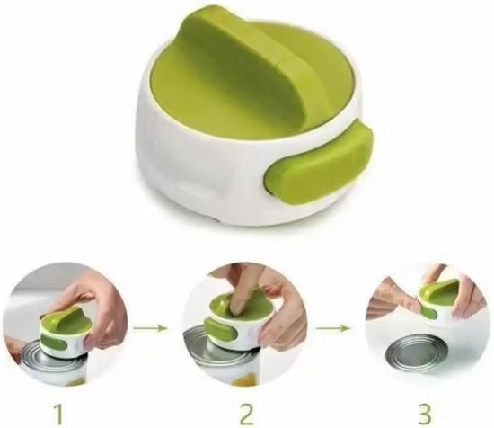 Dosenöffner Mit Ergonomischem Griff – Die Einfache Art, Jede Dose Zu Öffnen: Klinge Aus Edelstahl, Glatte Schneide, Leichtgängige Drehung.