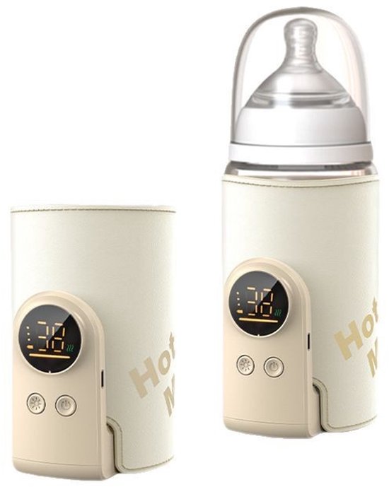 Tragbarer Flaschenwärmer Für Neugeborene Tragbarer Babyflaschenwärmer Mit Lcd-display Usb-flaschenwärmer Mit 6 Einstellbaren Temperaturstufen Mah