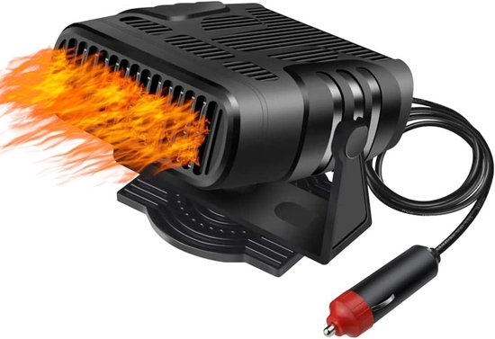 2-in-1 Autoheizung 12 V 120 W – Tragbar – Mit 360° Drehbarem Sockel – Für Die Windschutzscheibe