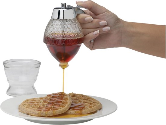 Honigspender Honigglas In Wabenform Quetschflasche Zum Auspressen Sirupspender Geeignet Für Honig Ahornsirup Und Schokoladensoße Einfache Und