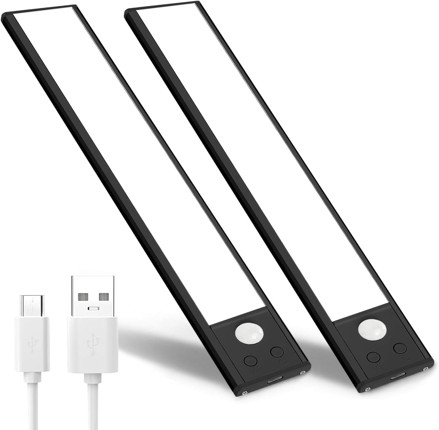 2 Bewegungsaktivierte Einstiegsleuchten Für Wohnmobile – Usb-wiederaufladbar, 48 Leds – 3 Einstellbare Farben – Für Wohnmobile, Wohnwagen Und Reiseanhänger – 2 M