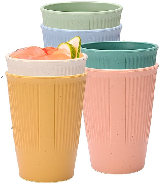 Becher-set Wiederverwendbare Becher Für Heiß Und Kaltgetränke Umweltfreundliche Und Gesunde Kaffeebecher Geeignet Für Kinder Und Erwachsene Tee 6 6