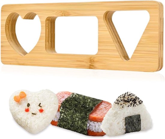 Onigiri-form Aus Holz Sushi-form Reisbällchenform Wiederverwendbare Bällchenform Sushi-presse Antihaftbeschichtete Onigiri-form Für Picknicks Und
