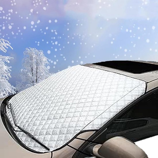 Erweiterte Auto-eisschutzabdeckung Windschutzscheiben Und Schneeschutz Wasserdicht Uv-schutz Für Suv Limousine Lkw Einheitsgröße Frontabdeckung