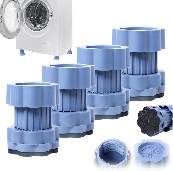 12-teiliges Set Universeller Antivibrations-untersetzer – Dämpfungsbeschichtung, Geeignet Für Waschmaschine, Trockner, Kühlschrank Und Möbel