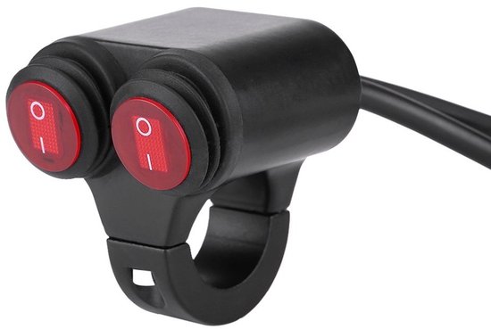 Universeller Motorrad-lenkerschalter – 12 V – 7/8-zoll-lenker – Doppelsteuerung