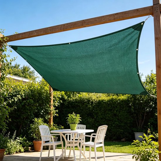Schattierungsnetz 2 X 3 M, Wasserdurchlässig, Atmungsaktiv, Für Balkon, Terrasse, Garten, Uv Schutz, Für Balkon, Terrasse Und Garten.