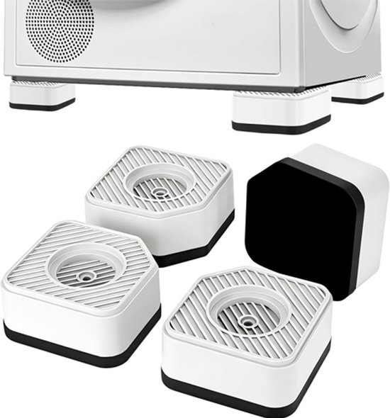 Vibrationsdämpfer Für Waschmaschinen Antivibrationspads Waschmaschinenfüße Rutschfeste Füße 4,5 Cm Hoch 4er Set Für Herd, Trockner, Kühlschrank U