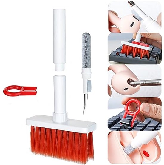Tastaturreinigungsbürste, Reinigungsset, 5 In 1, Mit Tastenkappenentferner. Für Airpods Pro, Laptop, Pc, Computer, Ohrhörer, Macbook Und Iphone.