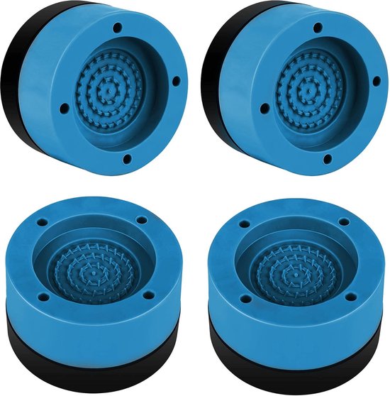 Vibrationsdämpfer, 4 Stück, Antivibrationsdämpfer Für Waschmaschine Und Trockner, Schalldämmmatte, Blau