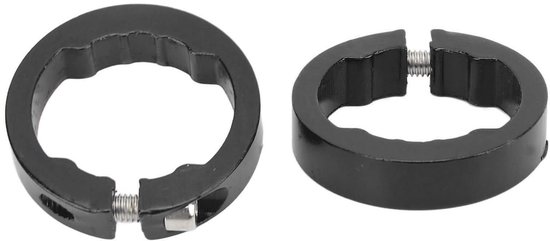 Jhubers Aluminium Lenkerendkappen 2 Stück Klemmringe Für 22,2 Mm Fahrradlenker Fahrradzubehör Rutschfest Leicht Fahrradgriffe