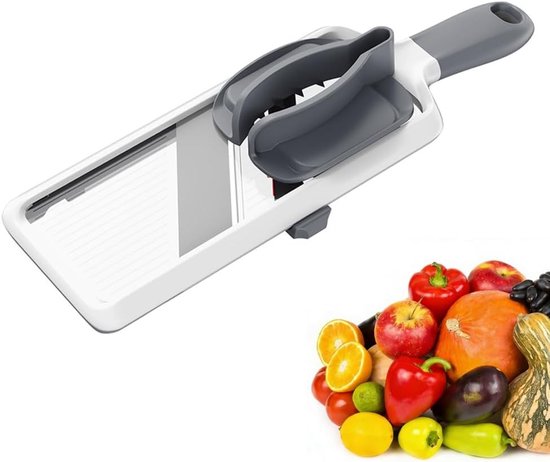 Verstellbarer Gemüseschneider Mit Fingerschutz, 3 Schnittstärken Für Zwiebeln, Tomaten Und Mehr In Der Küche
