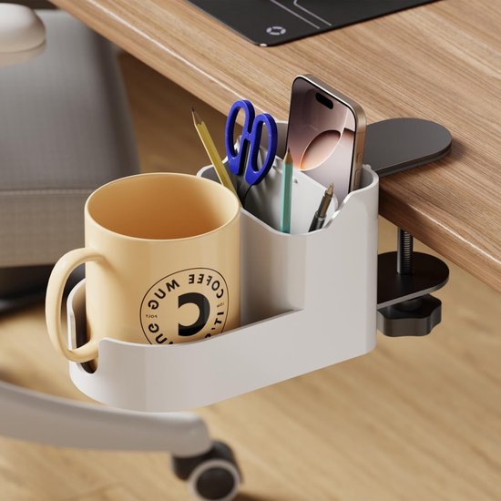 Verstellbarer Schreibtisch-organizer Für Becher Und Stifte – Ideal Für Wasser, Kaffee Und Getränke
