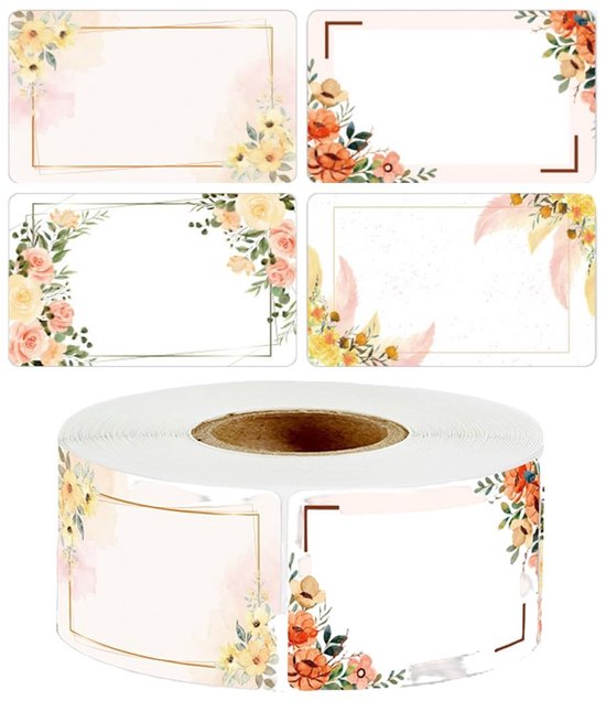 Dailygoody 250 Marmeladenetiketten Selbstklebende Etiketten Ideal Für Flaschen Und Geschenke 5 X 3 Cm Große Aufkleber Beschreibbare Etiketten
