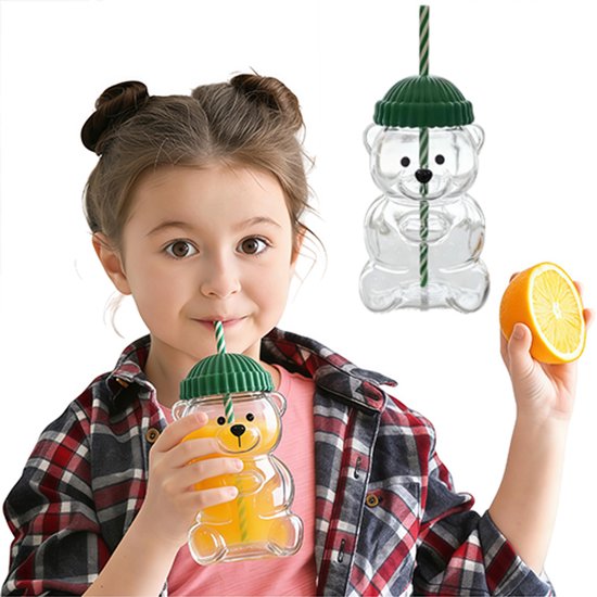 Becher Kaffeetassen Glasbecher Teetasse 600 Ml Wiederverwendbarer Becher Strohhalm Deckel Eiskaffee Milchtee Cocktails Spülmaschinenfest Grün