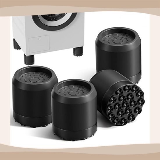 Vibrationsdämpfende Fußpads, 4er Pack, 6,3 Cm, Rutschfeste Gummifüße Für Waschmaschinen Und Trockner