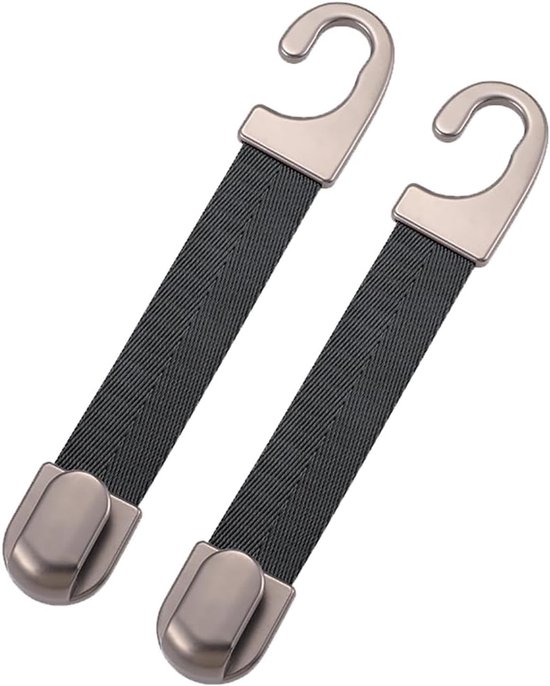 Set Mit 2 Universellen Autohaken Aus Leder, Multifunktionale Haken. Geeignet Für Autolenker. Geeignet Für Handtaschen Und Einkaufstaschen.