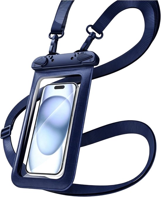 Set Mit 2 Wasserdichten Handyhüllen, Speziell Zum Schwimmen , Ipx8 Zertifiziert, Passend Für Smartphones Bis 7,5 Zoll.