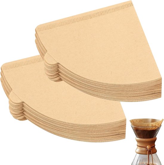 Kaffeefilter Aus Papier, Größe 2, V-förmig, Für V60 Kaffeemaschinen, 2-4 Tassen