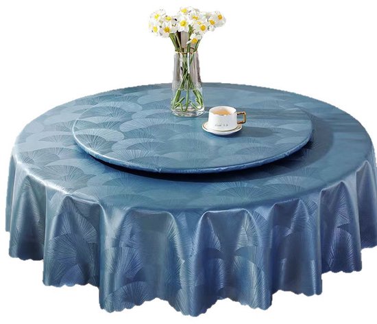 Wasser , Öl Und Fleckenabweisende Tischdecke, Pflegeleicht, Für Zuhause Und Gastronomie Rund, 160 Cm Durchmesser, Passend Für Tische Mit 100 Cm D