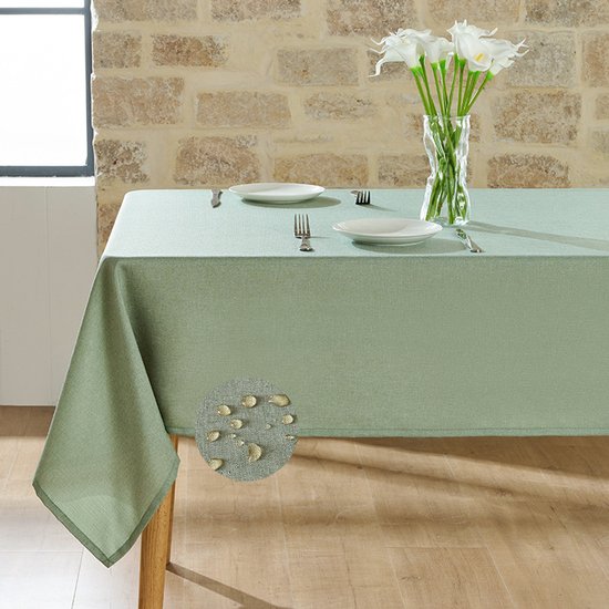 Rechteckige Tischdecke Tischdecken Wasserabweisend Mit Leinenstruktur Waschbar Knitterarm Und Strapazierfähig Für Abendessen, Partys Und Camping