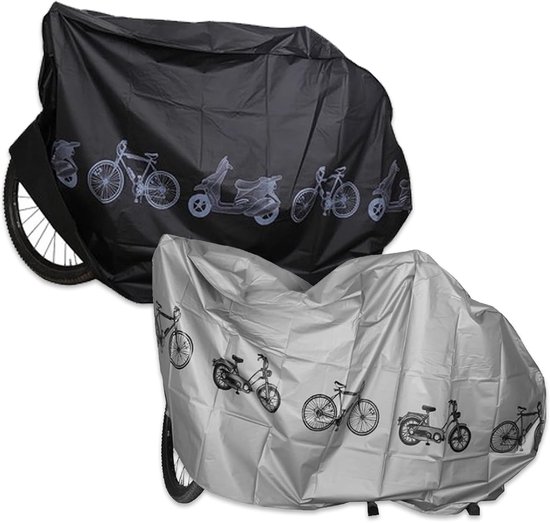 2 X Wasserdichte Fahrradabdeckungen Staubdicht, Uv Beständig, Wasserdichte Regenschutzhüllen Für Fahrräder Und Motorräder, 200 X 100 X 60 Cm, Dre