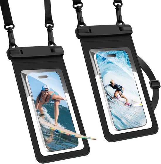 Wasserdichte Handyhülle Für Unterwasseranwendungen, 2 Stück, Für Iphones Und Samsung Geräte Bis 7,5 Zoll, Ipx8 Schutz Für Schwimmen Und Wasserspo