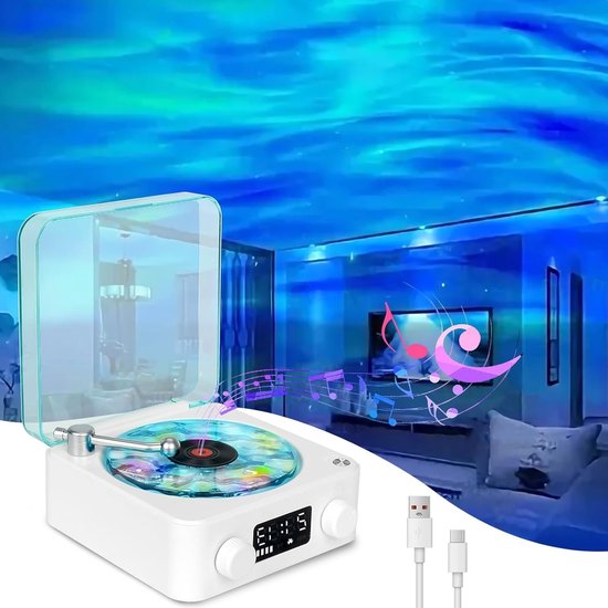 Sternenhimmelprojektor Mit Bluetooth-lautsprecher Und Weißrausch-timer