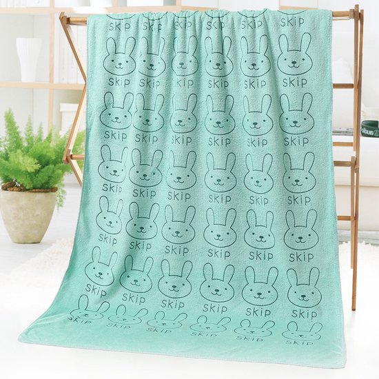 Großes Mikrofasertuch Mit Cartoon Aufdruck, 70 × 140 Cm, Schnelltrocknendes, Saugfähiges Strandtuch Für Damen Und Kinderbadetuch