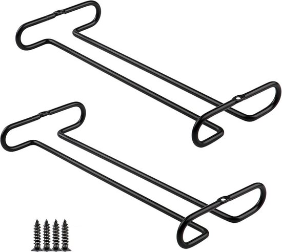 Weinglasleisten, 2-teilig – Hängende Glashalter Für Weingläser – Eisenhalterung Für Unter Schränke – Aufbewahrungsset Für Bar Und Küche