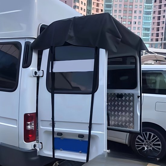 Sonnenschutz Für Die Hecktür Eines Transporters – Winddichte Und Sonnenabweisende Abdeckung Für Transporter Und Wohnmobile – 180 Cm X 114 Cm