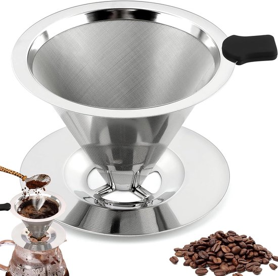 Wiederverwendbarer Kaffeefilter Aus Edelstahl Papierloser Kaffeefilter Für Den Professionellen Einsatz Manueller Kaffeefilter Für Reisen, Camping