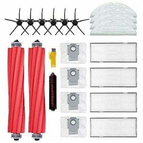 Zubehör Passend Für Die Saugroboter Roborock S7 Pro Ultra, S7 Max Ultra Und S7 Maxv Ultra Ersatzteile 20 Teilig: 2 Hauptbürsten, 4 Filter, 6 Seit