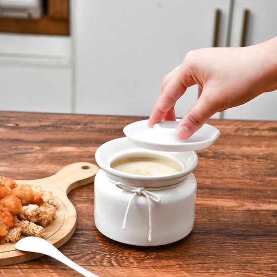 Keramiktopf, Topf Zur Aufbewahrung Von Schmalz, Zuckerdose Mit Deckel, Topf Für Küchenkräuter, Geeignet Zur Aufbewahrung Von Zucker, Mehl Und Gewürzen