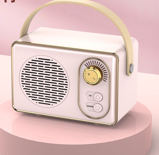 Retro Bluetooth Lautsprecher, Kabelloser Vintage Holzlautsprecher Mit Bluetooth 5.0, Aux Und Usb Anschluss Für Zuhause, Outdoor, Reisen Und Party
