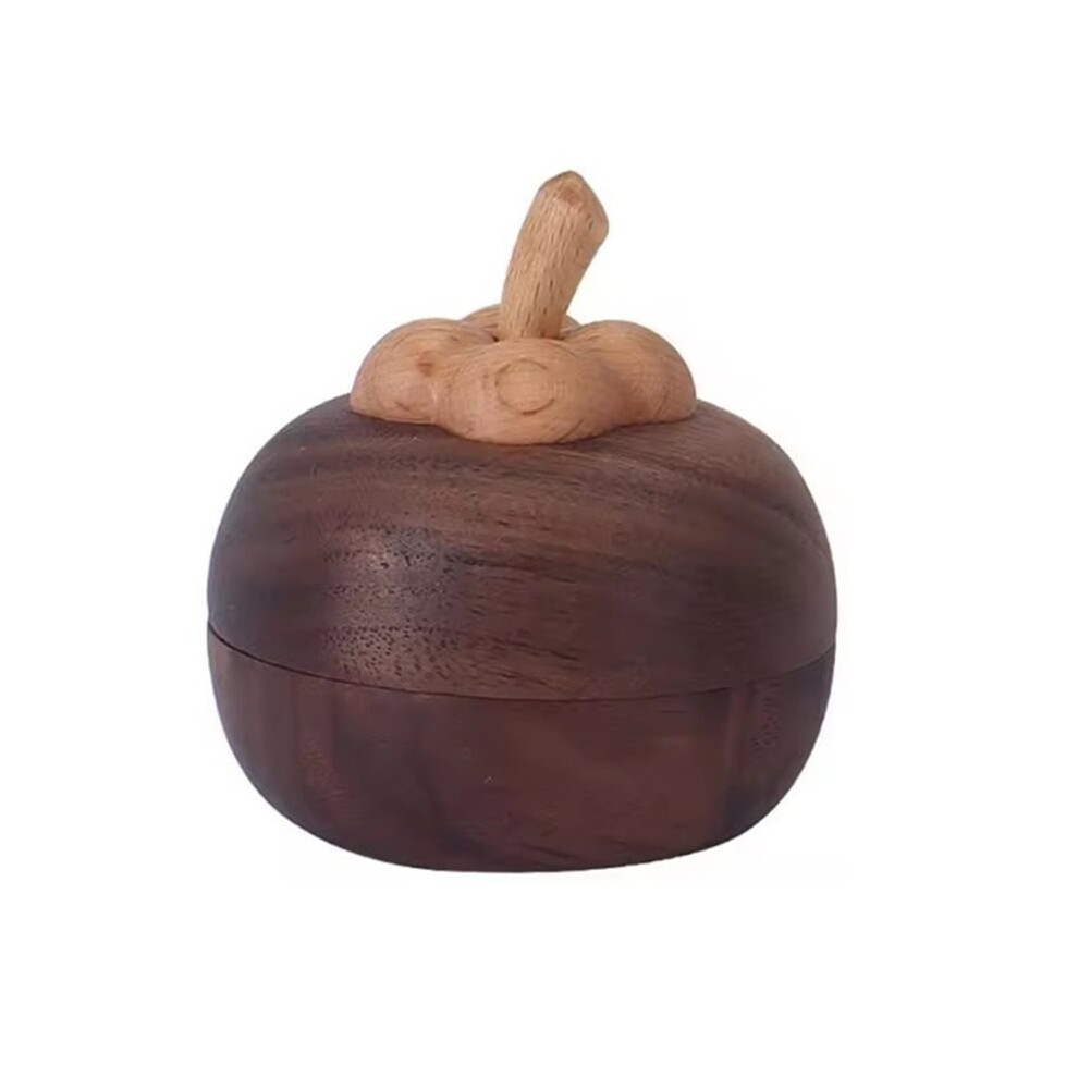 Dieser Wunderschön Gestaltete Ätherische Öldiffusor Aus Holz, Der In Seiner Form Einer Mangostane Ähnelt, Ist Ein Duftendes Dekorationsobjekt Für Den Schreibtisch, Gefertigt Aus Massivholz.
