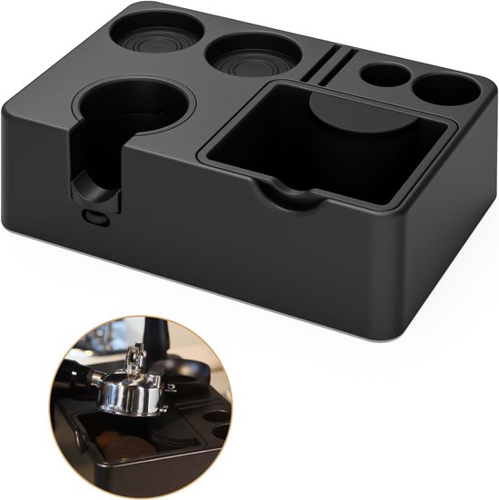 10 In 1 Espresso Organizer Abnehmbarer Abschlagbehälter Und Tamperstation Für 51/54/58 Mm Siebträger, Tamper Und Verteiler