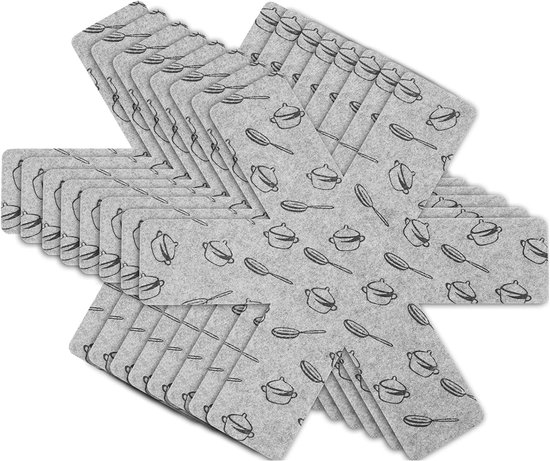 Hitzebeständige Matten, Topfschoner, 8 Teiliges Topfschoner Set Mit Hochwertigen, Einzelnen Schutzpads Zum Schutz Ihrer Arbeitsplatte Vor Kratzer