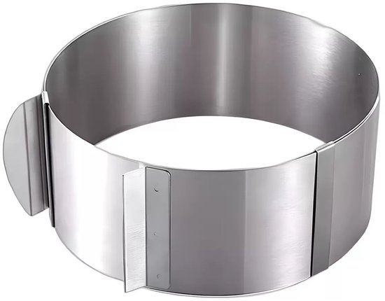Tortenring, Verstellbarer Durchmesser, 8 Cm Backring Aus Edelstahl, Durchmesser 16 30 Cm, Robust Und Langlebig Runder Tortenring Mit Verstellbare
