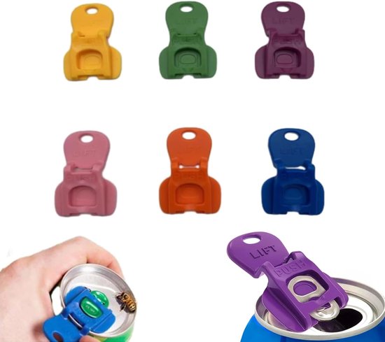 6er Pack Einfacher Dosenöffner Mit Ringzug Getränkeschutz Dosenöffner Für Getränkedosen Mit Vollem Deckel Manueller Dosenöffner Für Getränkedosen