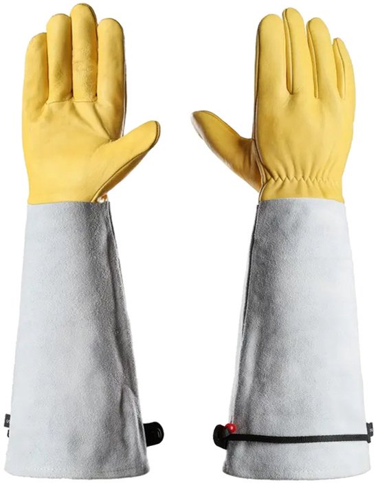 1 Paar Gartenhandschuhe Unisex Gartenhandschuhe Lange Leder Gartenhandschuhe Schutzhandschuhe Für Gartenarbeit Und Andere Arbeiten Im Freien Vers