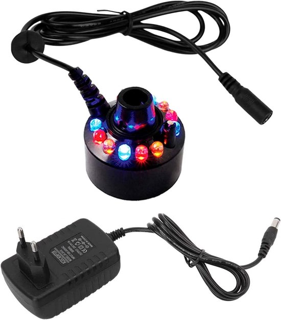 Luftbefeuchter Mini Luftbefeuchter 12 Led Nebel Springbrunnen Teichsprüher Zimmerbrunnen Nebel Für Halloween Und Weihnachtsdekorationen