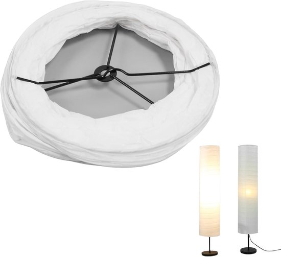 Allecto Stehlampe Aus Reispapier, 94 Cm Moderner Lampenschirm Für Wohn Und Schlafzimmer Inklusive Schutzhülle Stilvolles Design 37 Zoll