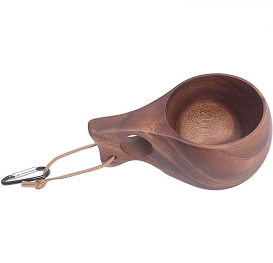 Kaffeetasse/holzbecher, Handgefertigte Hölzerne Kaffeetasse Mit Henkel, Holzkrug, Tragbarer Holzkrug, Umweltfreundlicher Hölzerner Bierkrug, Hell