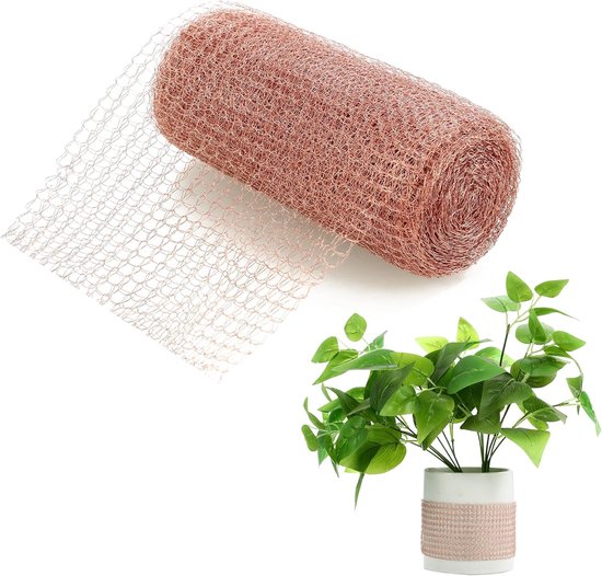 Kupfernes Schneckenschutznetz Flexible Barriere Gegen Schnecken Und Schädlinge Garten Und Pflanzenschutz 127 Mm X 10 M