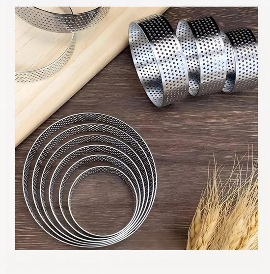 Set Mit 6 Runden Kuchenformen Durchmesser 5 6 7 8 9 10 Cm Belüfteter Kuchenring Aus Edelstahl 430 Geeignet Für Die Zubereitung Von Kuchen Gebäck