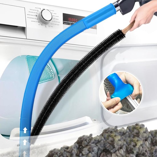 2-teiliges Staubsaugerset Geeignet Für Die Trocknerbelüftung Kompatibel Mit Allen Staubsaugern Inklusive Flusenbürste Für Trockner Und Mit Blau
