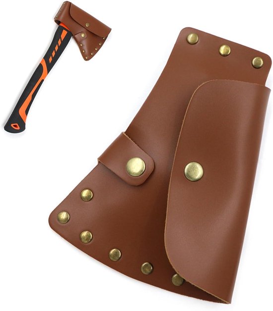 Inovra Plus Axtscheide Und Schutzhülle Für Scharfe Äxte Leder Axtscheide 115 Cm Axtklinge Outdoor Aktivitäten Wie Camping Und Wandern Jagdhilfe