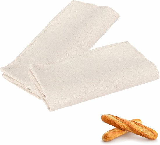 Set Mit 2 Leinen-brotkörben Hochwertiges Bäckerleinen-teigtuch Zum Vorbereiten Von Teig Und Backen Natürliches Leinentuch Zum Brotbacken 2 Stück 75