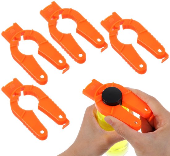 4 Teiliges Set Aus Kunststoffflaschenöffnern, 3 In 1 Wasserflaschenöffner, Multifunktionaler Getränkedosenöffner, Ringöffner, Für Menschen Mit Ar